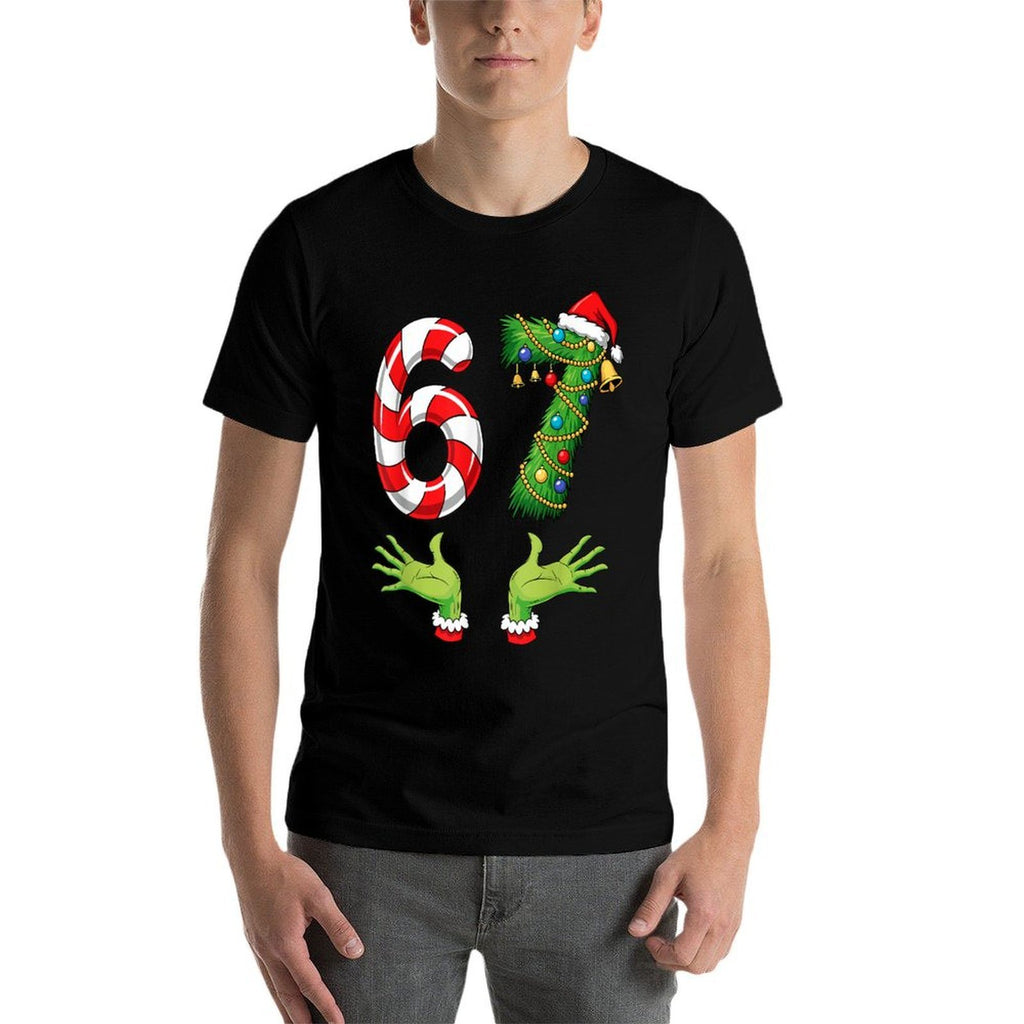Funny 67 Meme Six Seven 6 7 Matching Christmas 67 Kids Boys  Stretchy T-Shirt