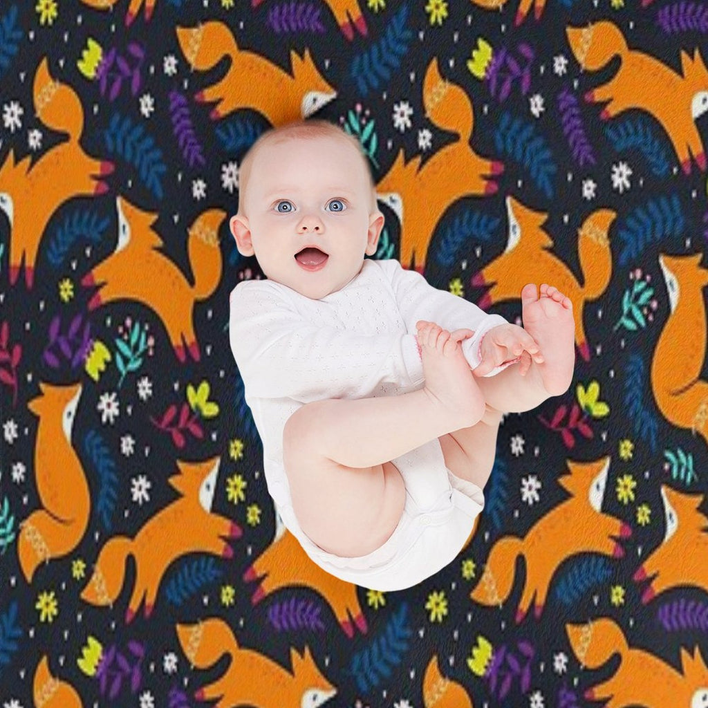 Frolicking Foxes Versatility Throw Blanket