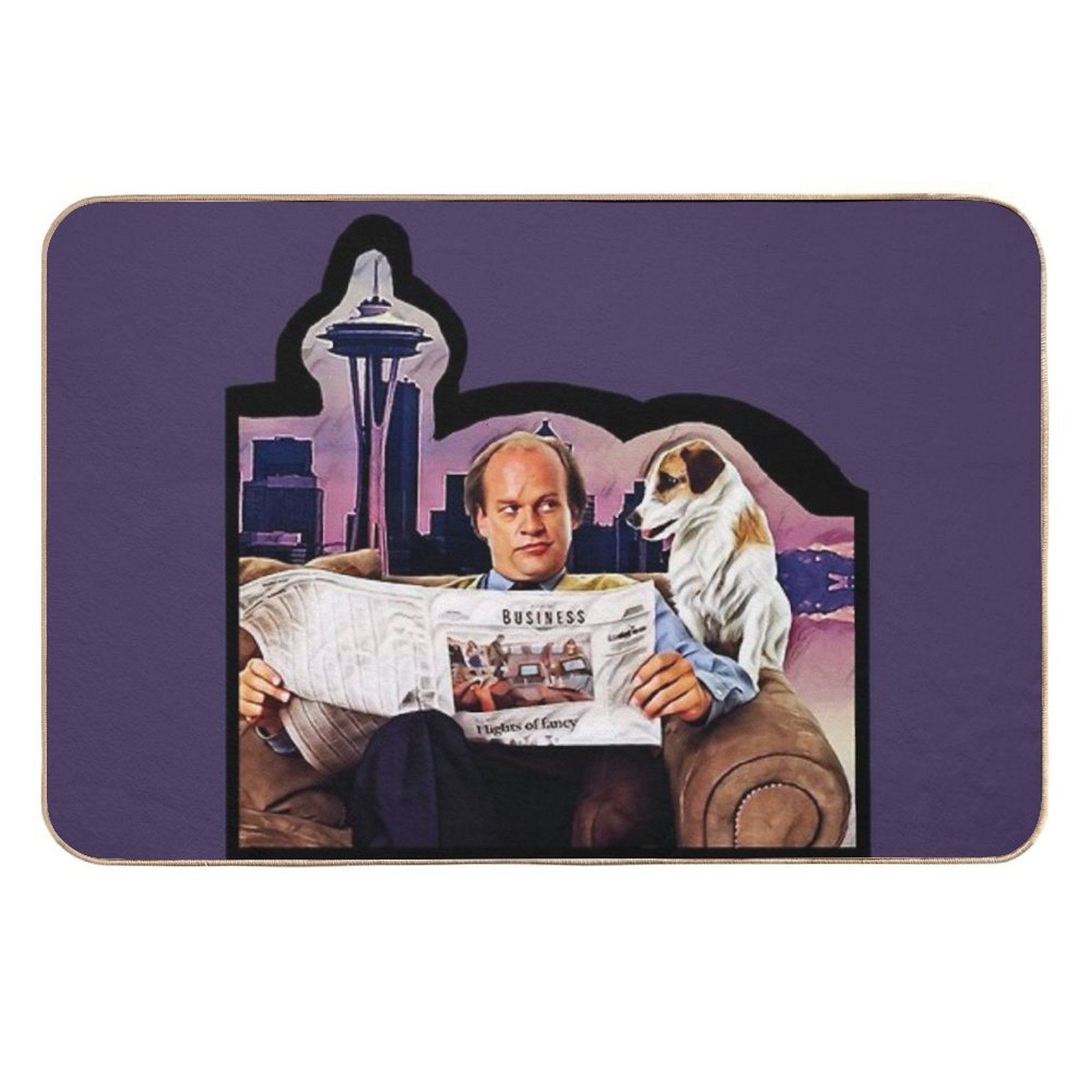 Frasier And Eddie  Long-Lasting Bath Mat