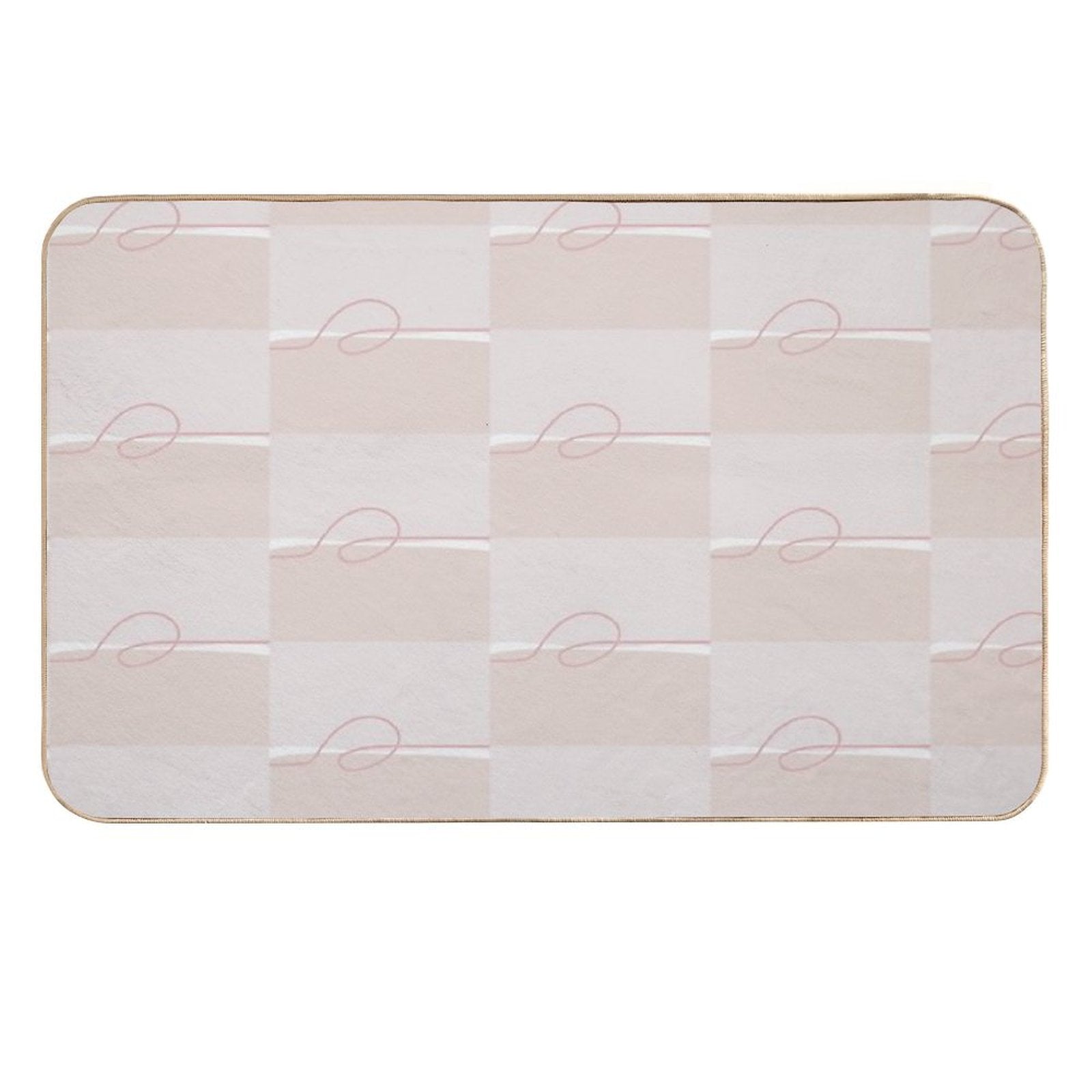 Minimalist Pink  Non-Slip Bath Mat