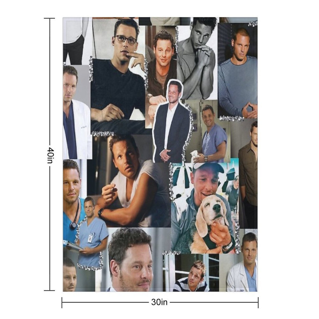 Alex Karev Collage Gift-ready Throw Blanket