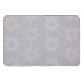 Cute Boho Sun Pattern Bohemian Aesthetic In Muted Colors Blue Gray  Non-Slip Bath Mat