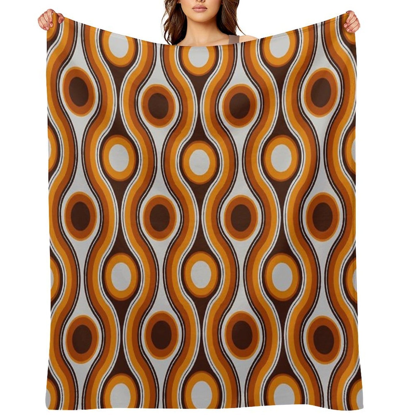 Older Patterns ~ Bridges 70s Premium Throw Blanket