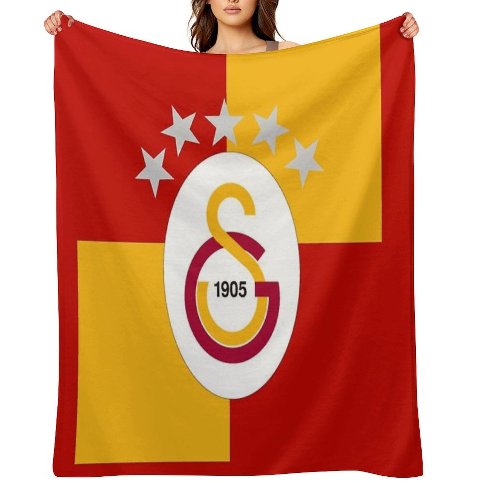 Galatasaray 2025 Championship Design – 5-Star  #1 Velvety-soft Throw Blanket