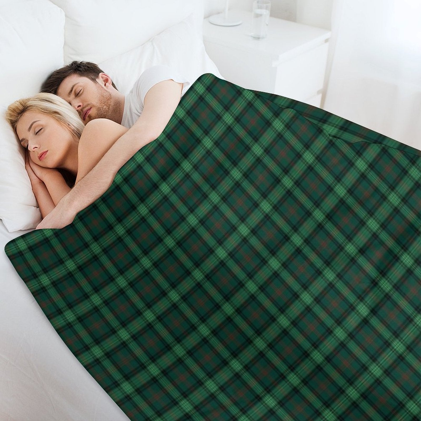 Clan Ross Hunting Tartan Compact Throw Blanket