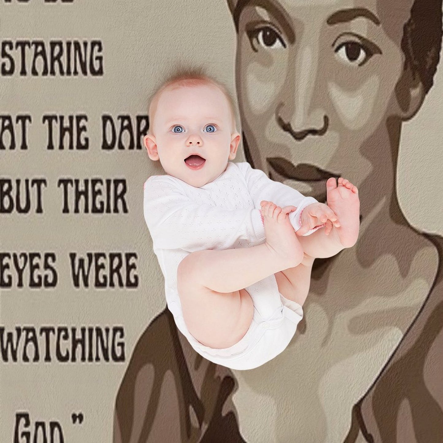 Zora Neale Hurston Portrait And Quote Plush Throw Blanket