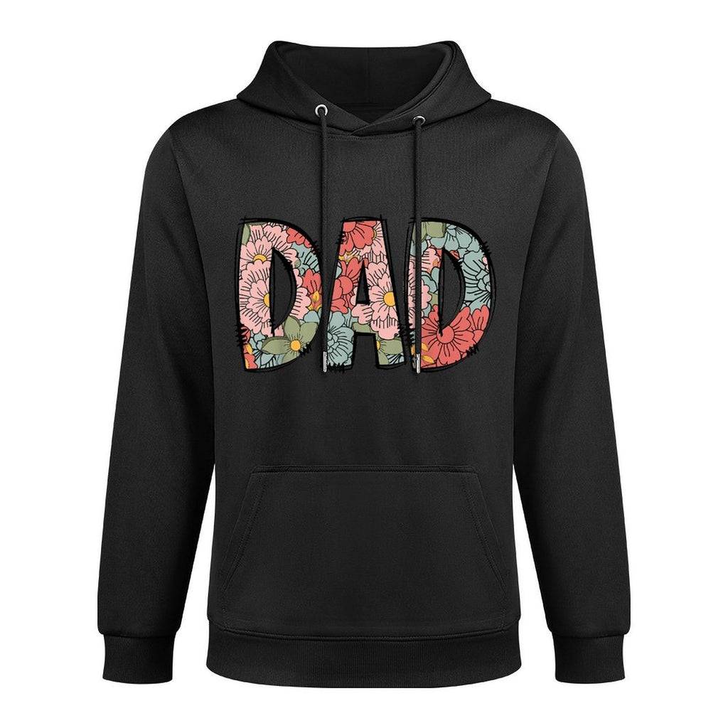 Retro Dad Colorful Flowers Groovy Daisy Flower Pilling-Resistant Hoodie