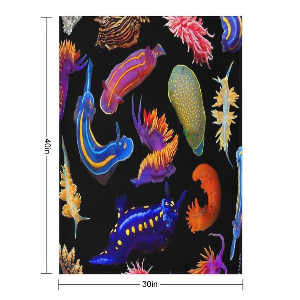 Nudibranchia All-season Throw Blanket