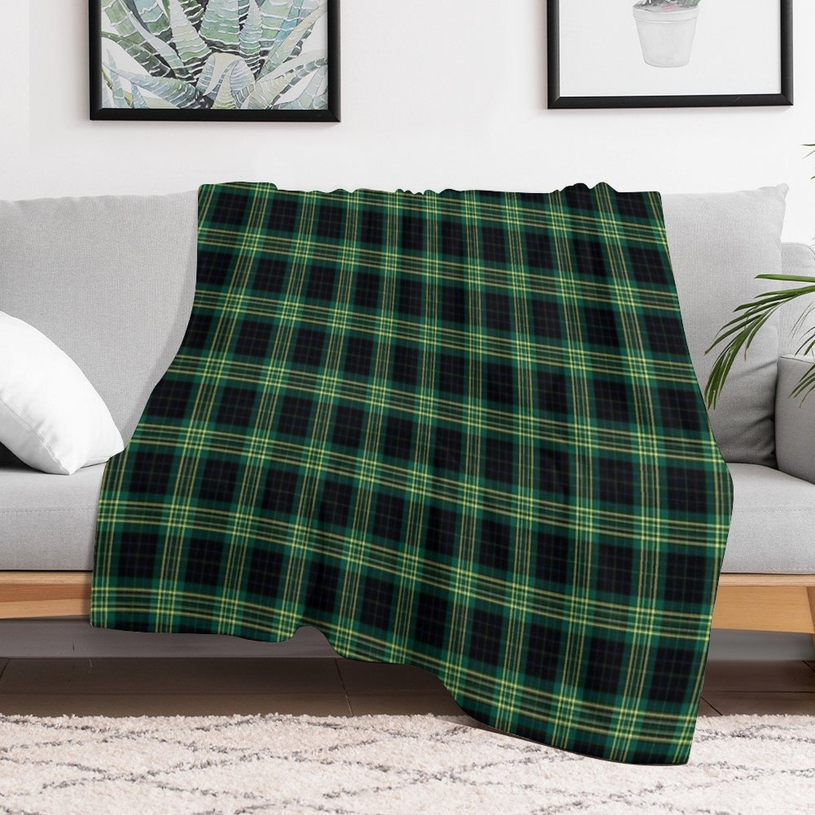 Clan Fitzpatrick Hunting Tartan Anti-pilling Throw Blanket
