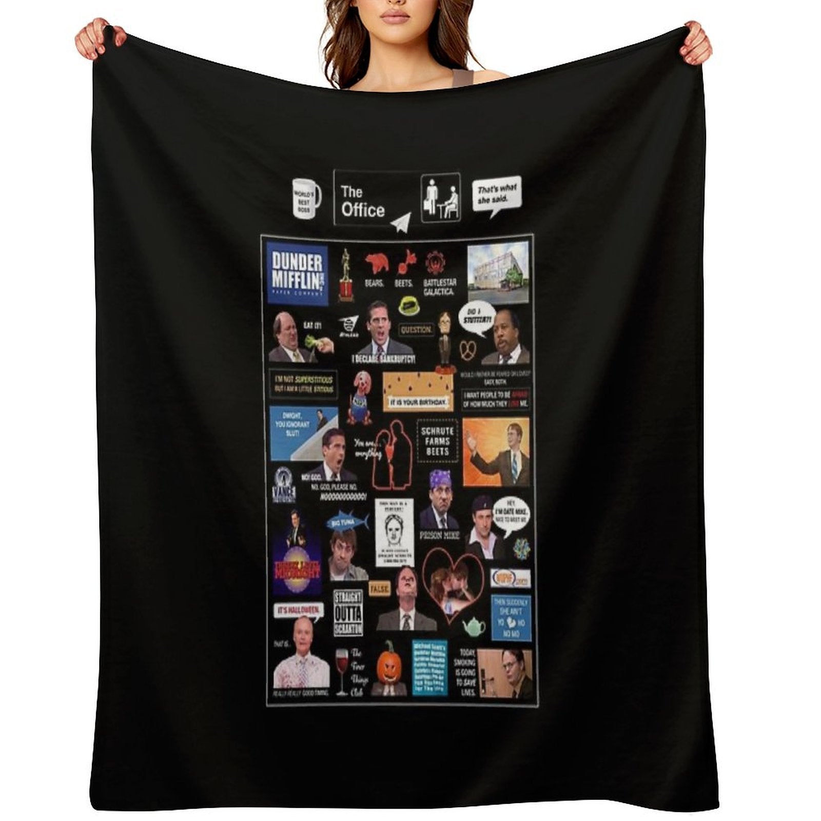 The Office US Montage Gift-ready Throw Blanket