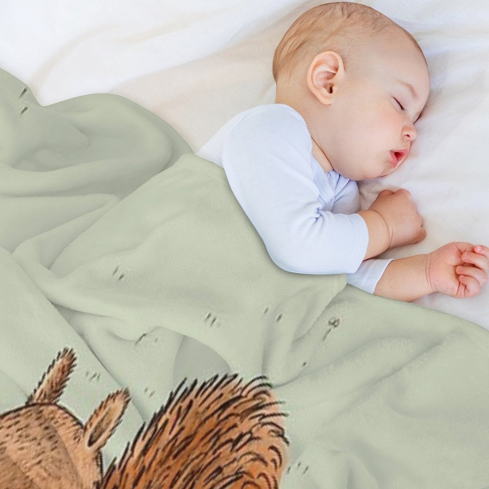 Sarah The Squirrel Travel-friendly Throw Blanket