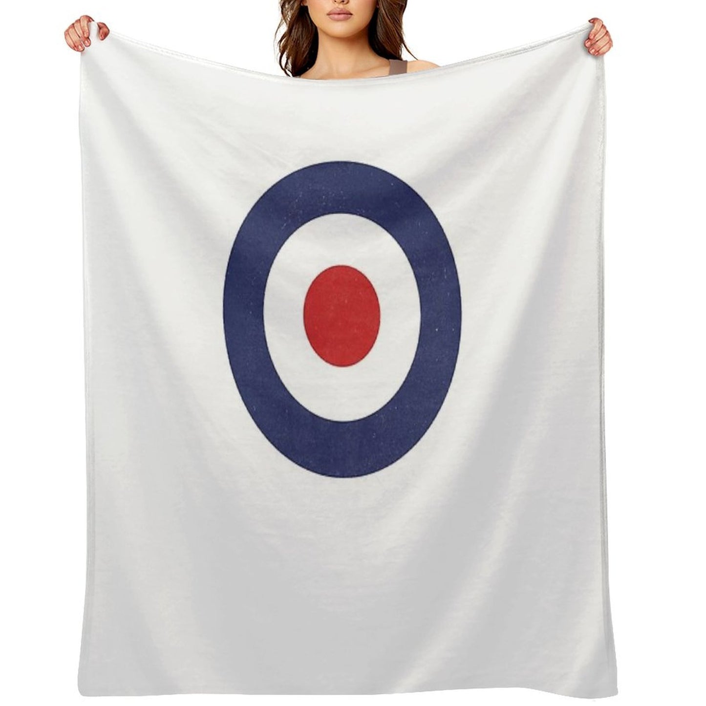 Mod 60s Pop Art Target Plush Throw Blanket