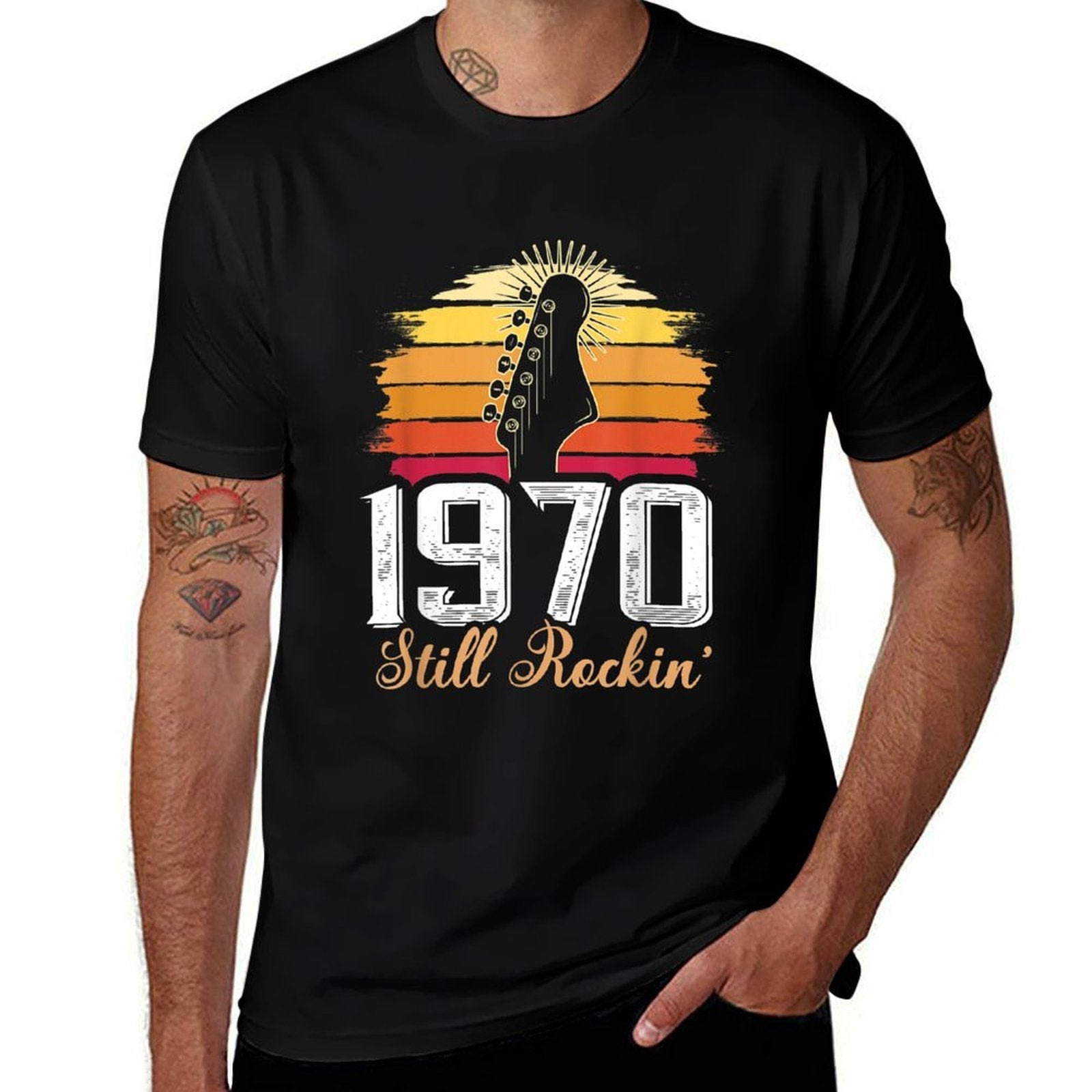 Vintage Retro Still Rockin' 1970 50 Years 50th Birthday Gift  Slim-fit Cut T-Shirt