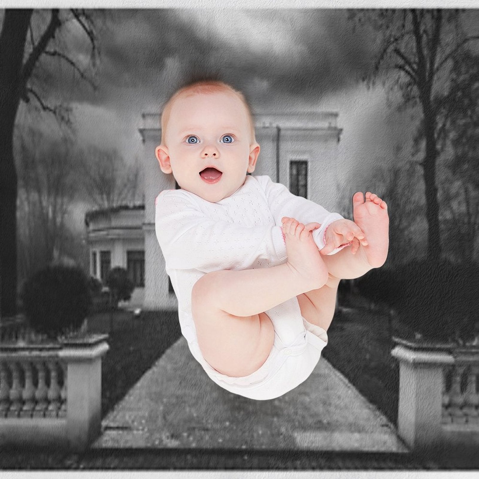 Bibesco Mansion Eco-conscious Throw Blanket