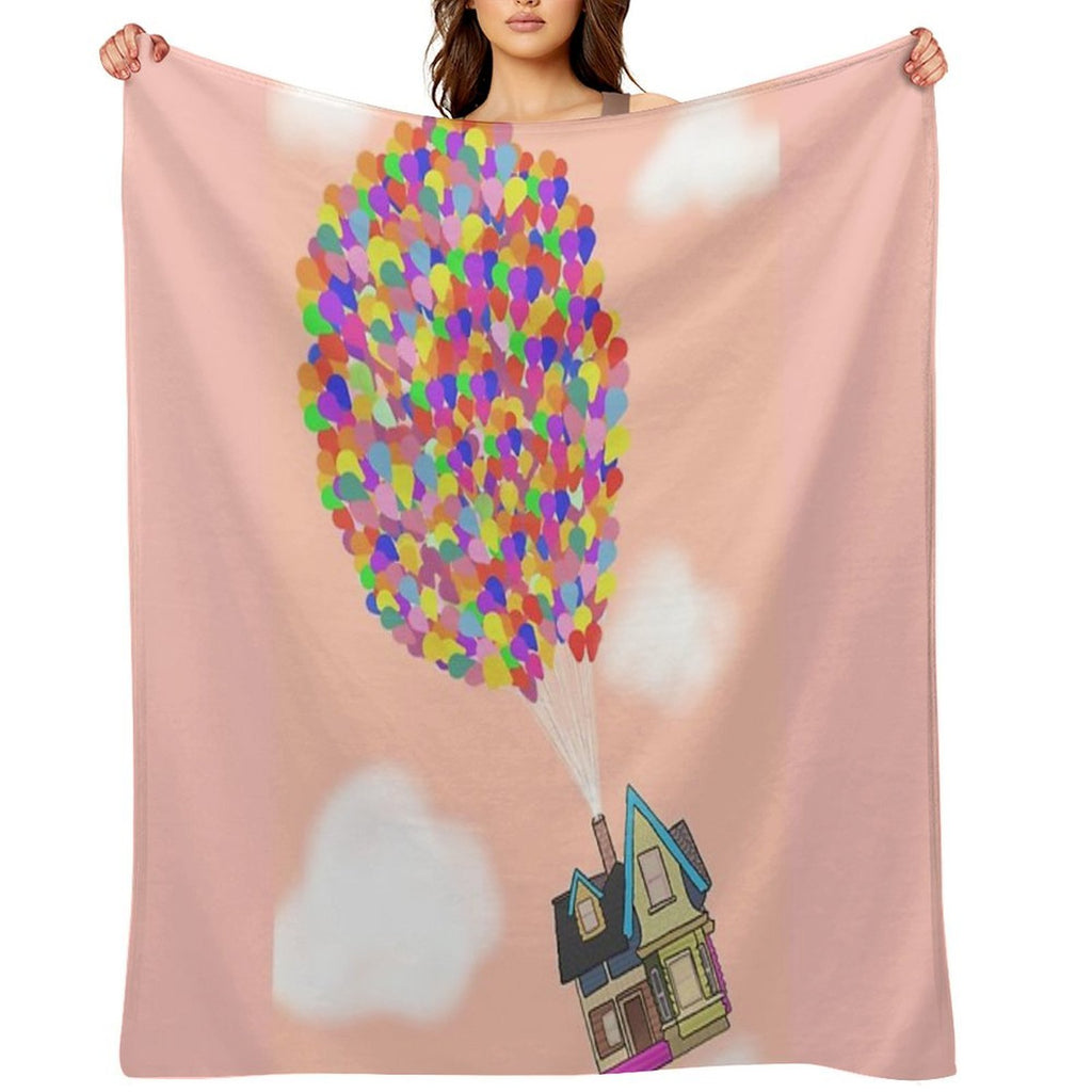 Up - Peach Easy Care Throw Blanket