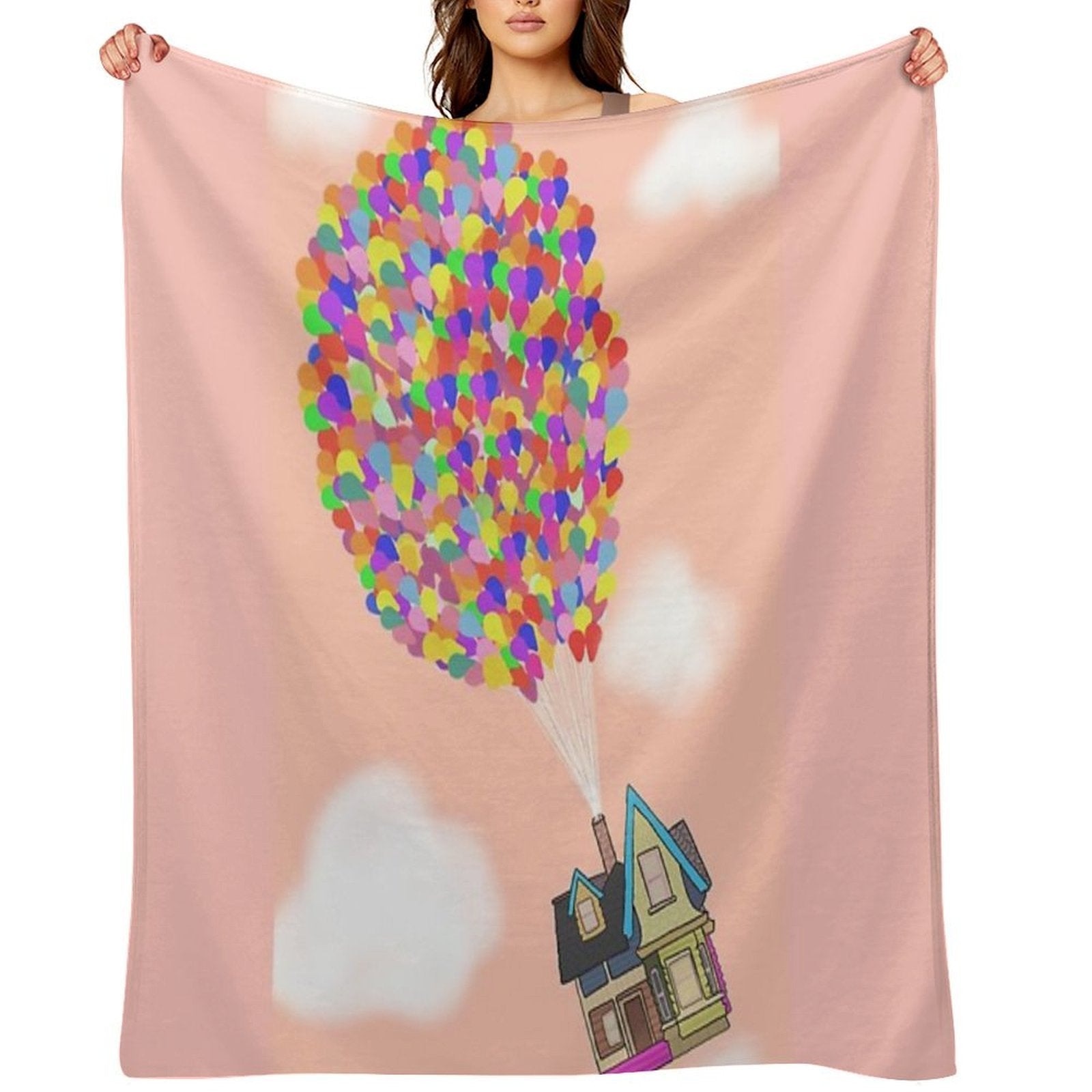 Up - Peach Easy Care Throw Blanket
