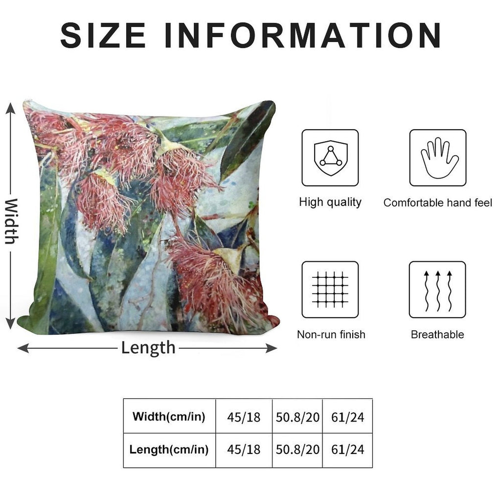 Eucalyptus Gum Blossoms Soft Decorative Cover Throw Pillow