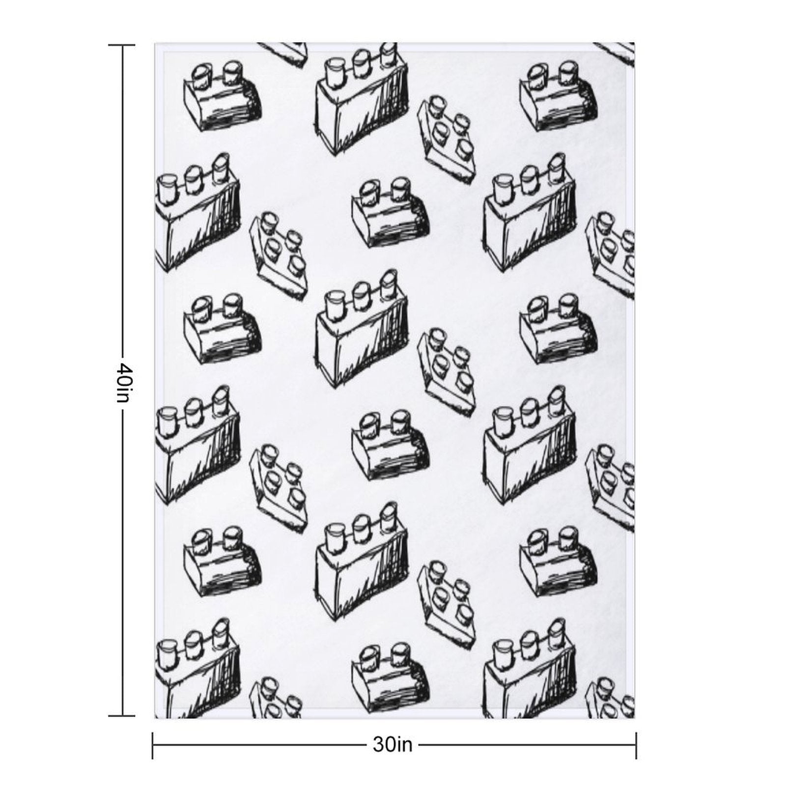 Building Blocks Velvety-soft Throw Blanket