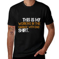 Daddy Son Matching This Is My Working In The Garage With Dad  Moisture-wicking T-Shirt