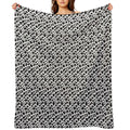 Cow Print Wrinkle-free Throw Blanket
