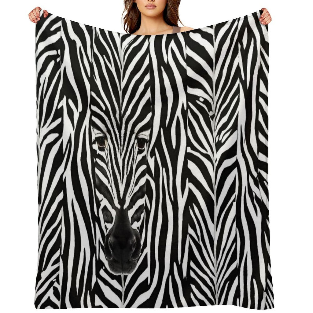 Self-Camouflage Zebra Multi-functional Throw Blanket