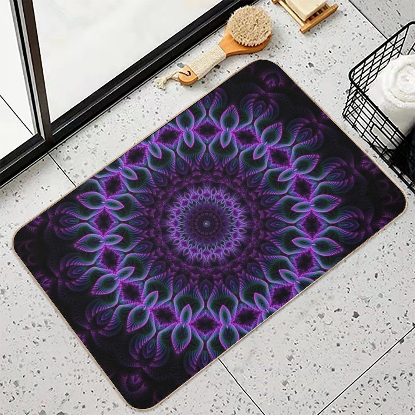Silence In An Infinite Moment  Slip-Resistant Bath Mat