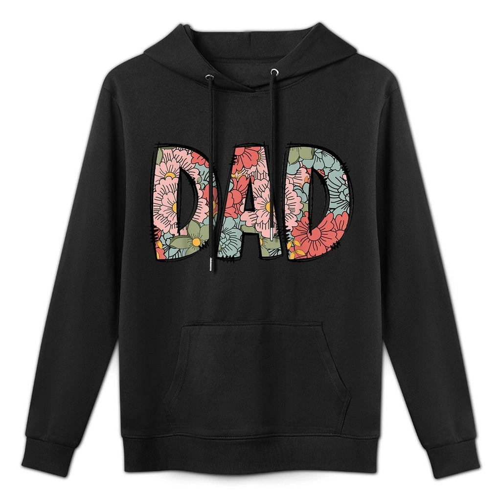 Retro Dad Colorful Flowers Groovy Daisy Flower Pilling-Resistant Hoodie