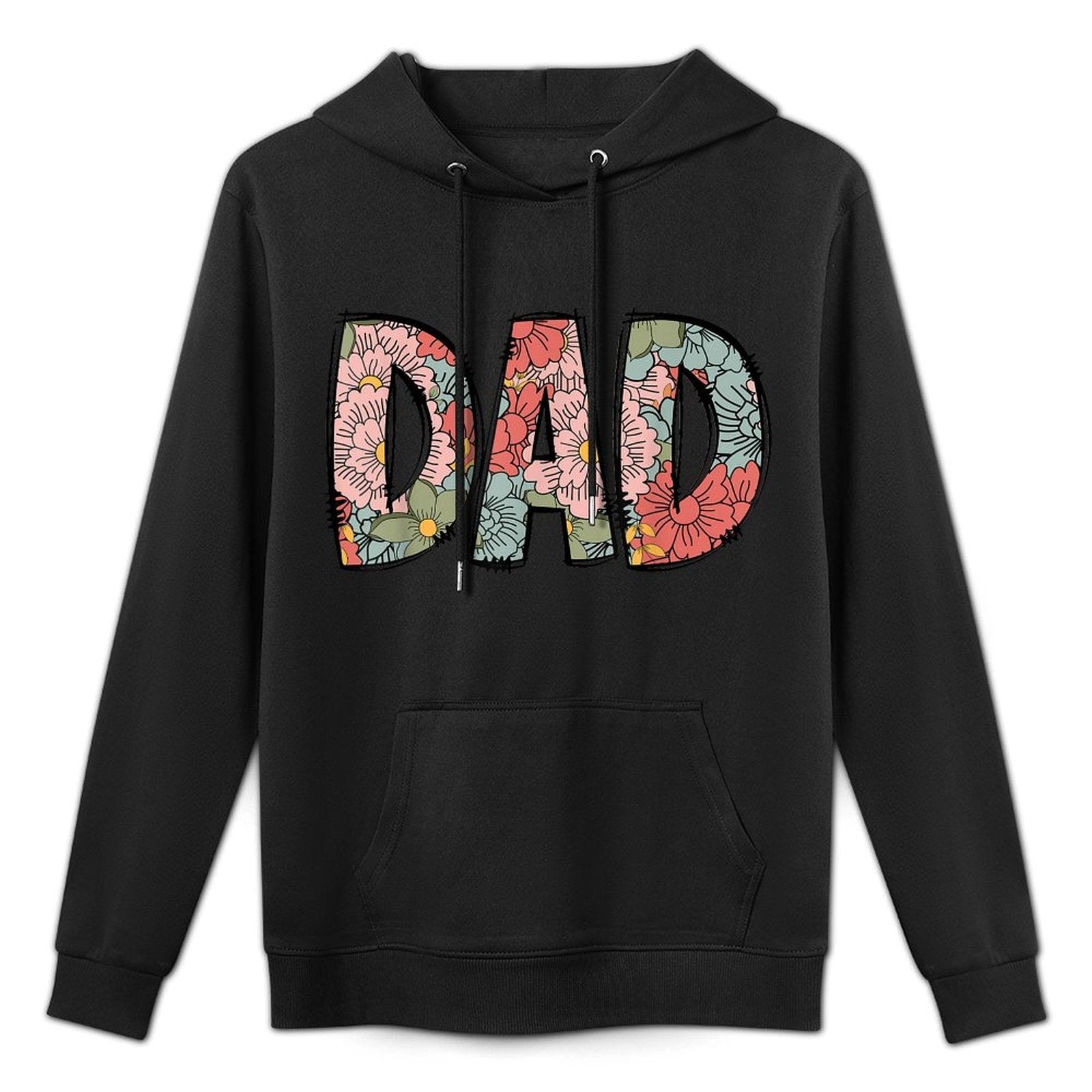 Retro Dad Colorful Flowers Groovy Daisy Flower Pilling-Resistant Hoodie