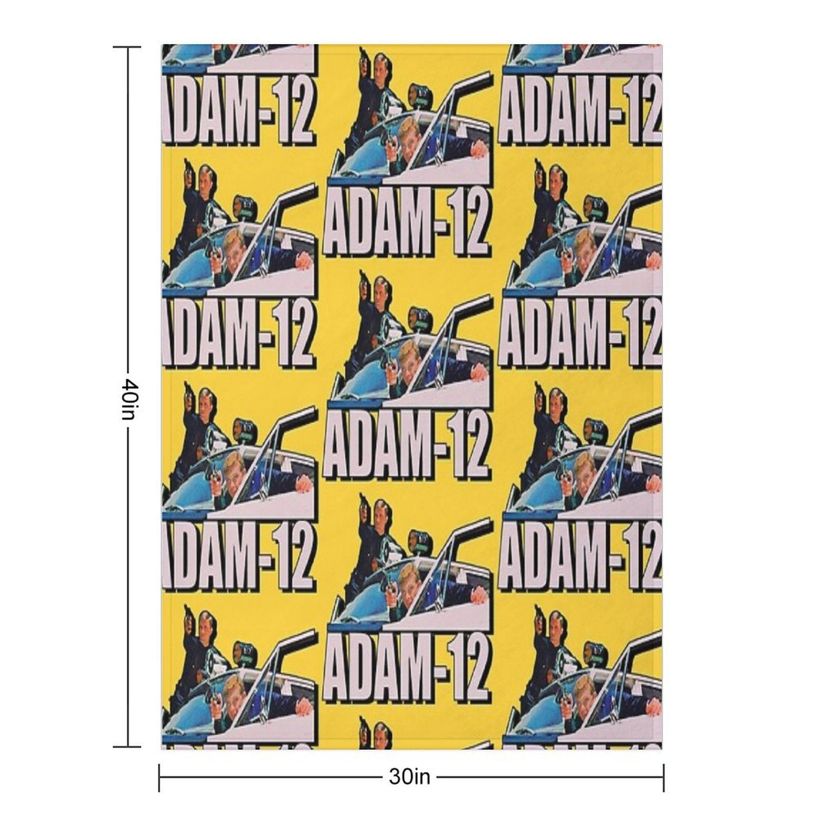 Retro One Adam 12 Tribute Quick-dry Throw Blanket