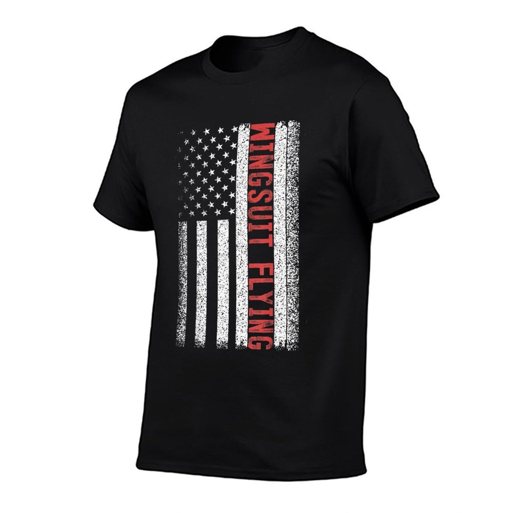 Wingsuit Flying American 4th of July  Polyester Blend T-Shirt
