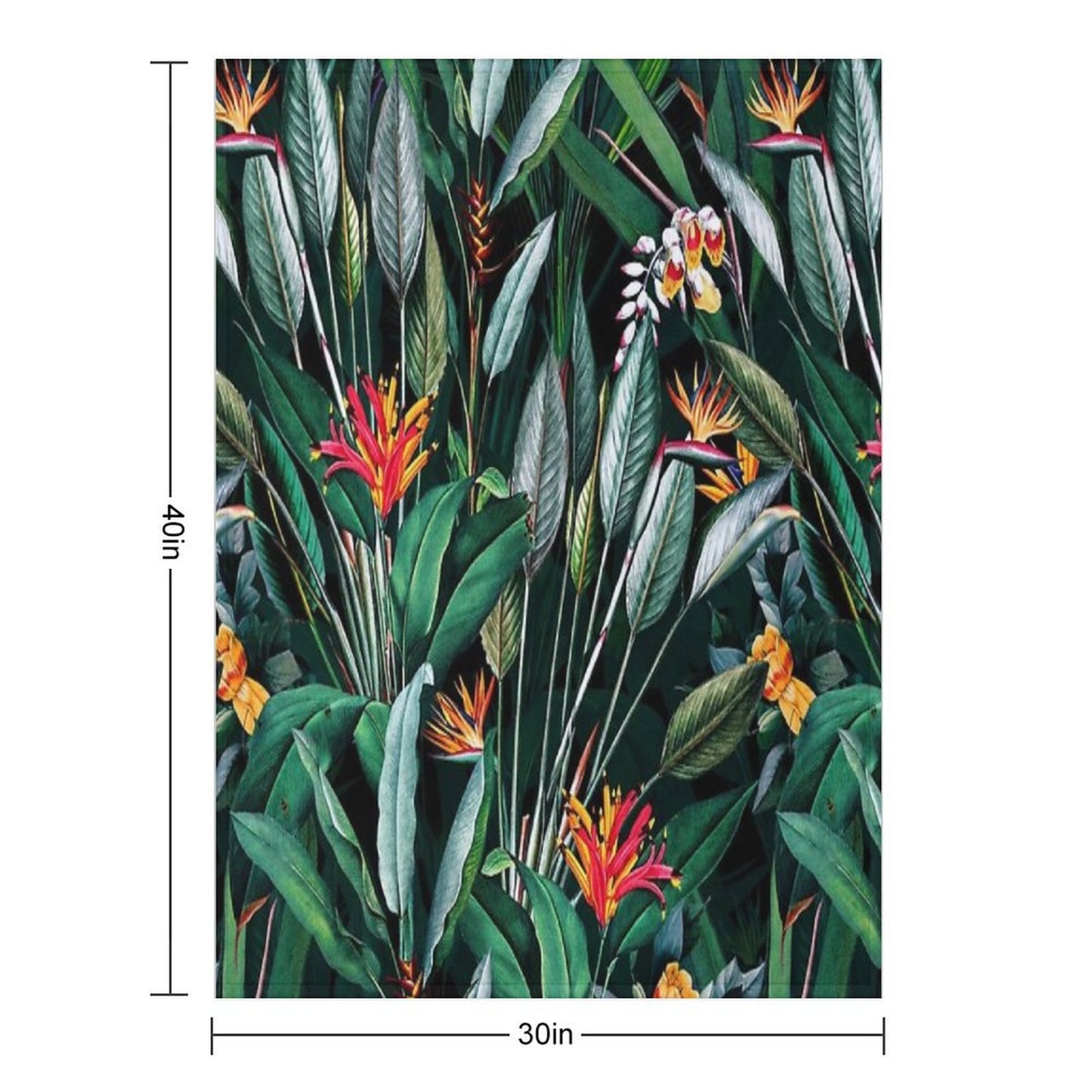 Midnight Garden V Travel-friendly Throw Blanket