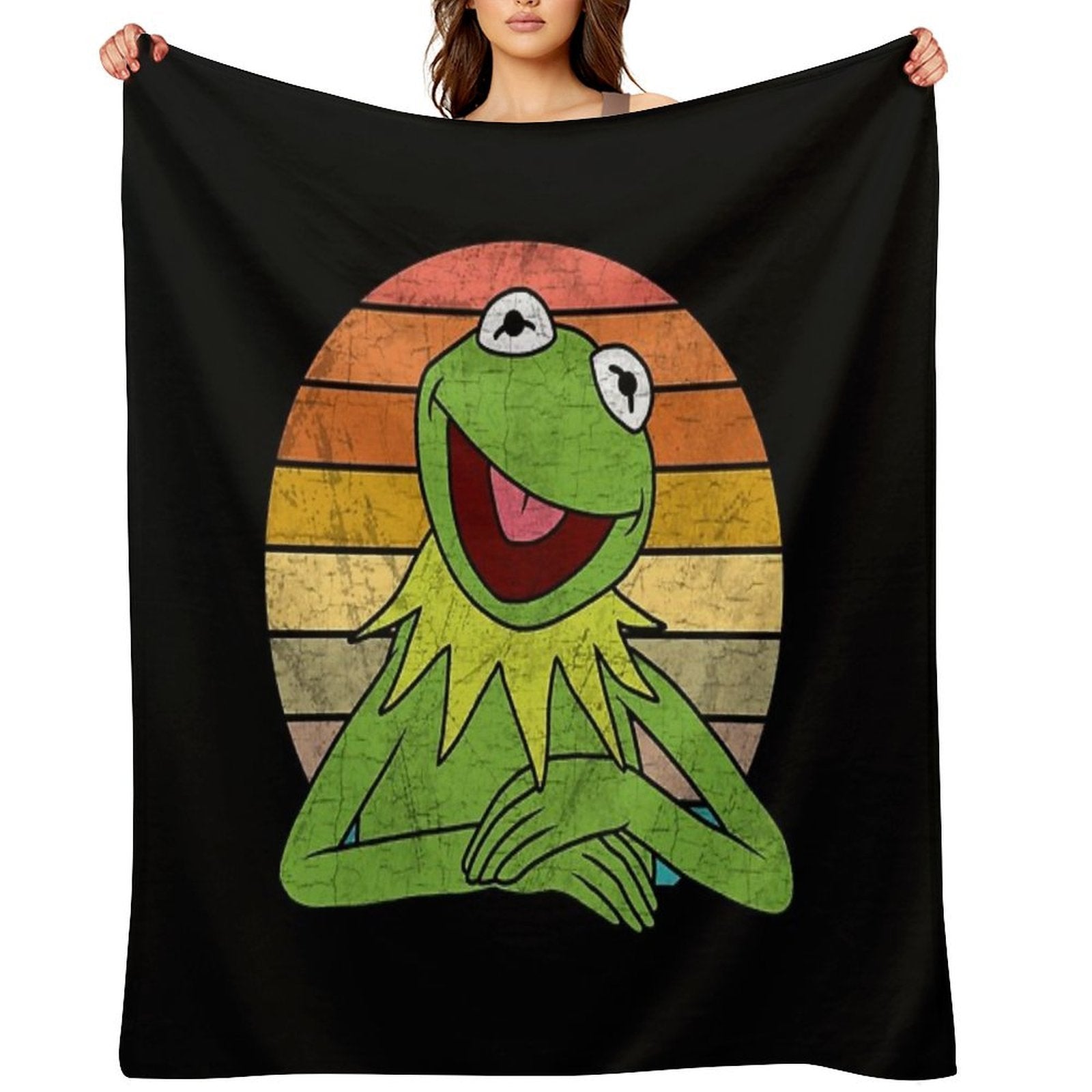 Kermit The Frog Travel-friendly Throw Blanket