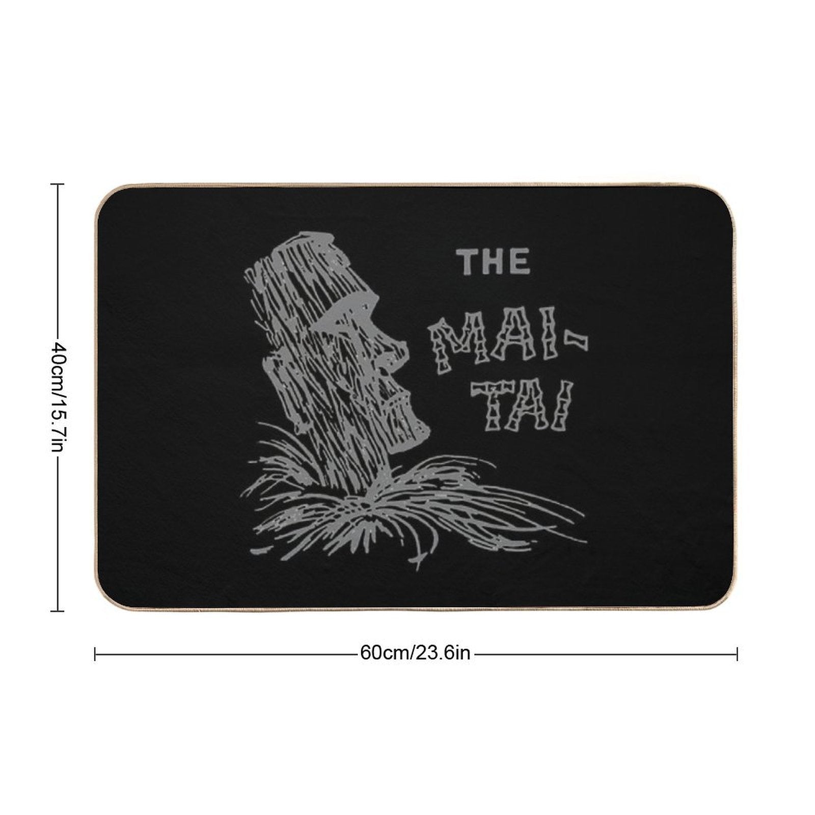 Vintage The Mai Tai - Tiki Idol  Rapid-Drying Bath Mat