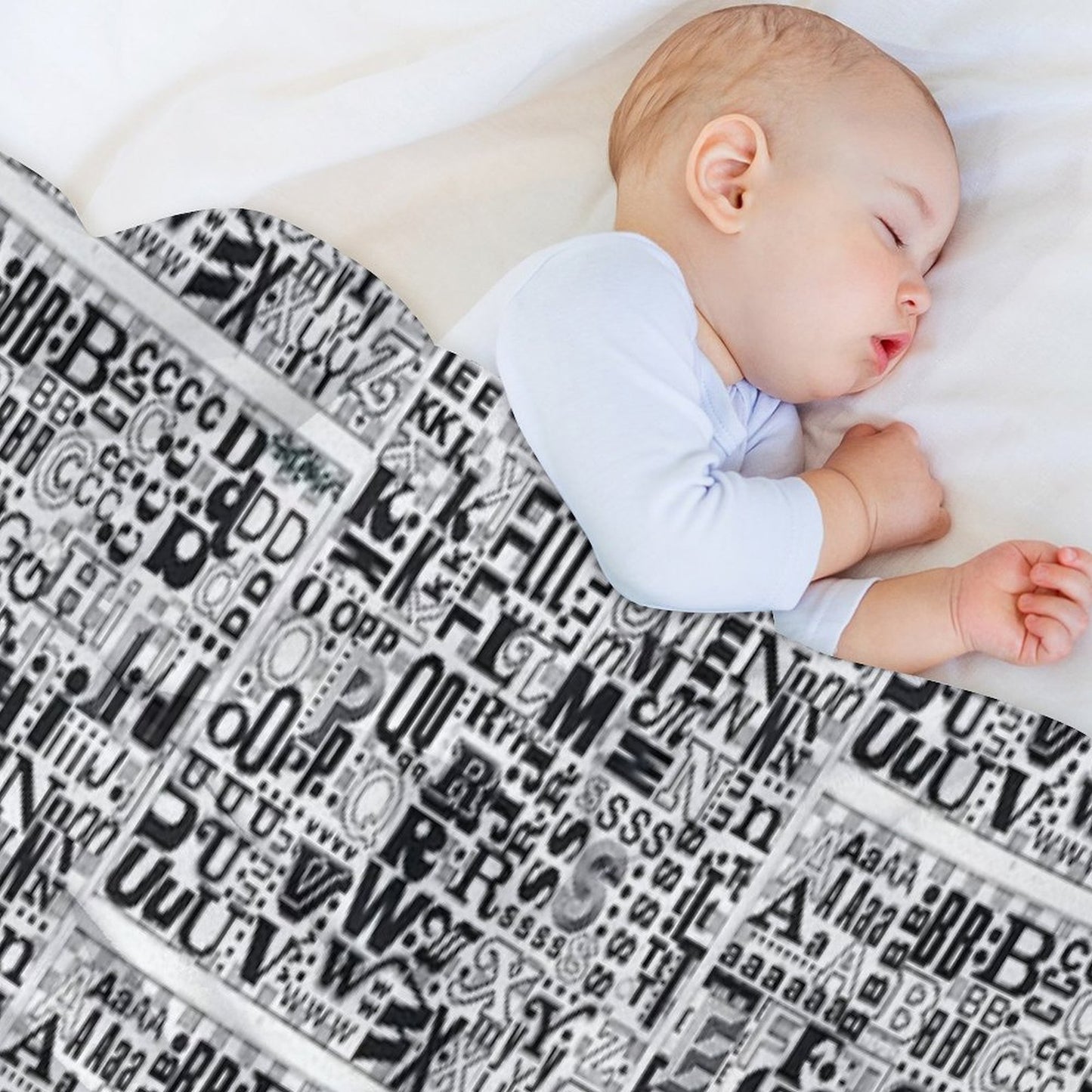 Alphabet Soup Compact Throw Blanket