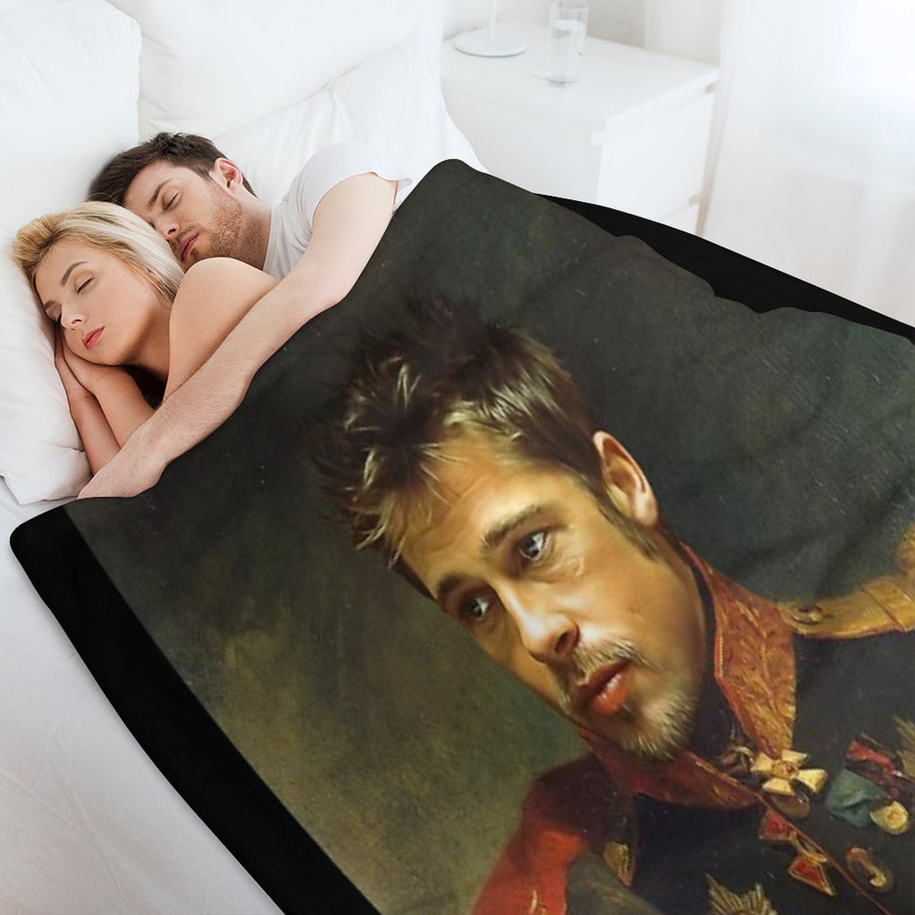 Brad Pitt - Replaceface Versatility Throw Blanket
