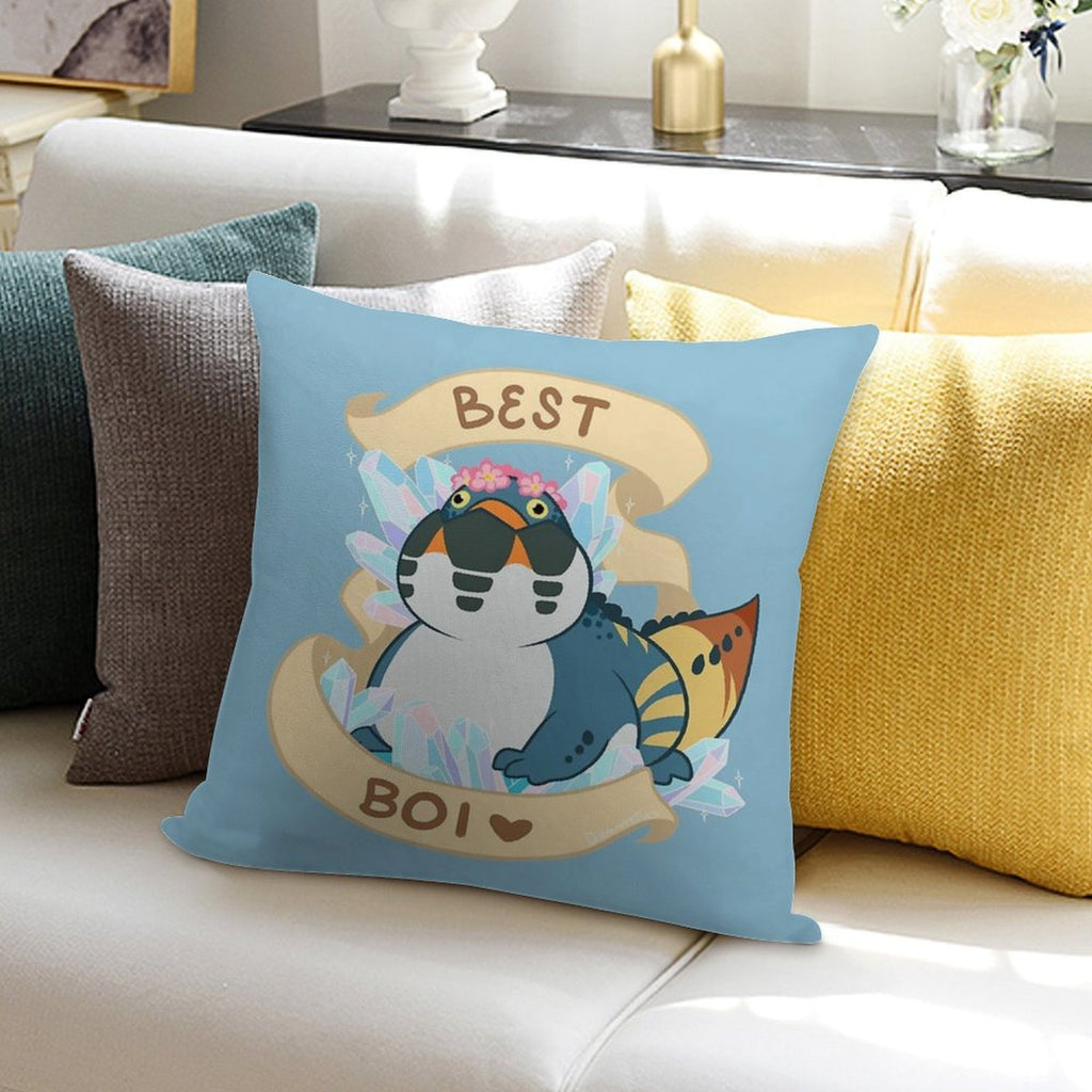 Dodogama Best Boi (MonHun World) Soft Fade-Resistant Throw Pillow