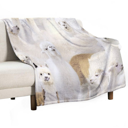 Alpacas All-season Throw Blanket