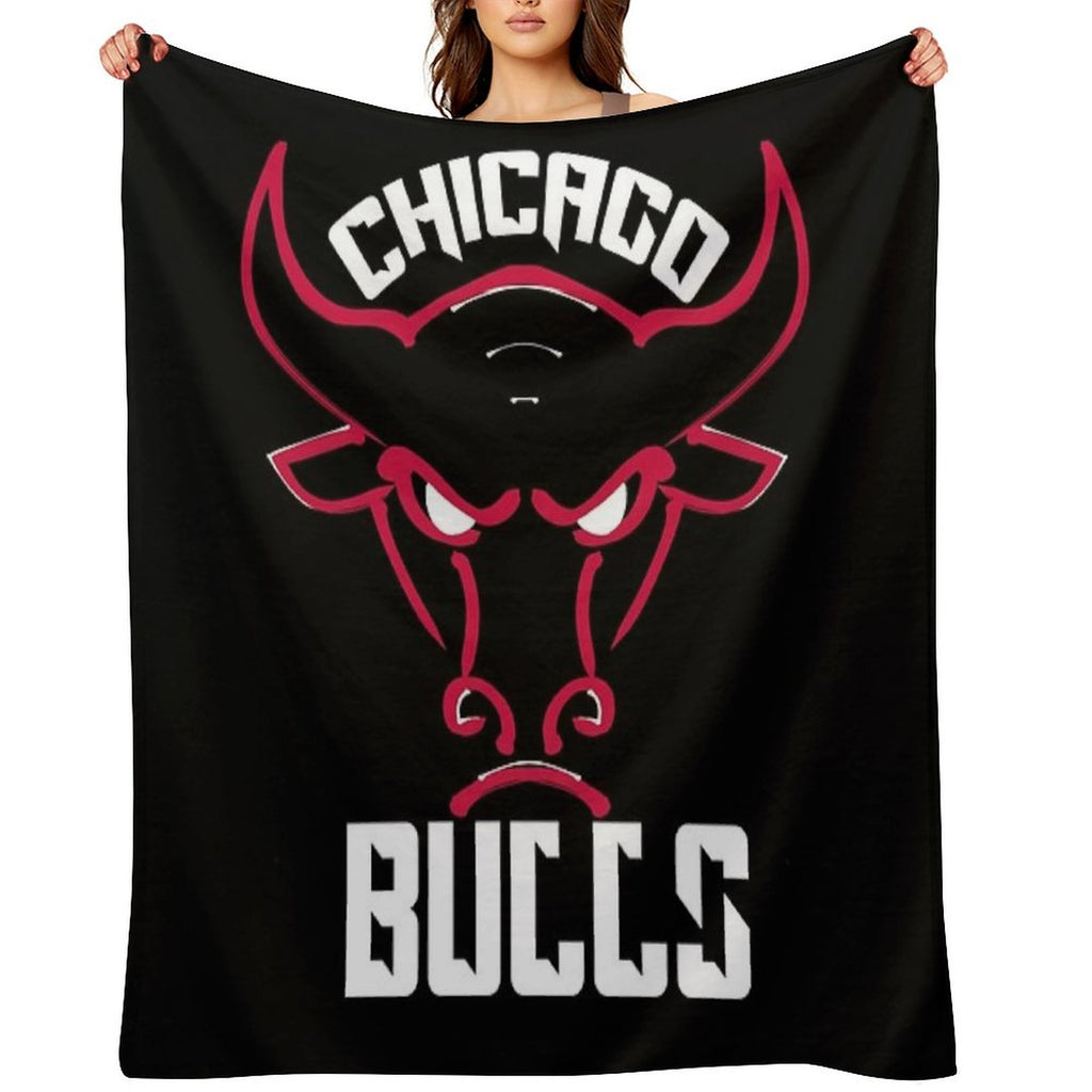 Chicago Bulls Plush Throw Blanket