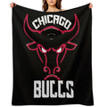 Chicago Bulls Plush Throw Blanket