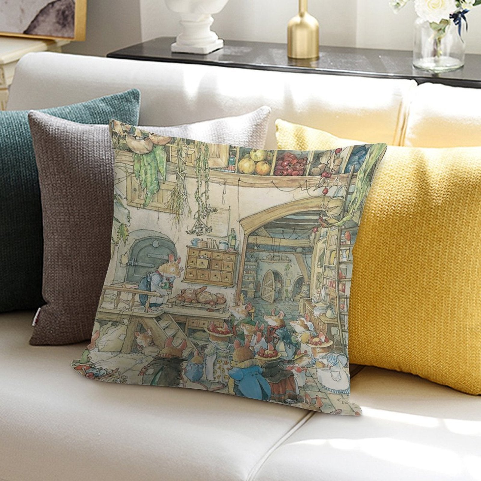 The Fruits of The Hedge Soft Home Decor Throw Pillow