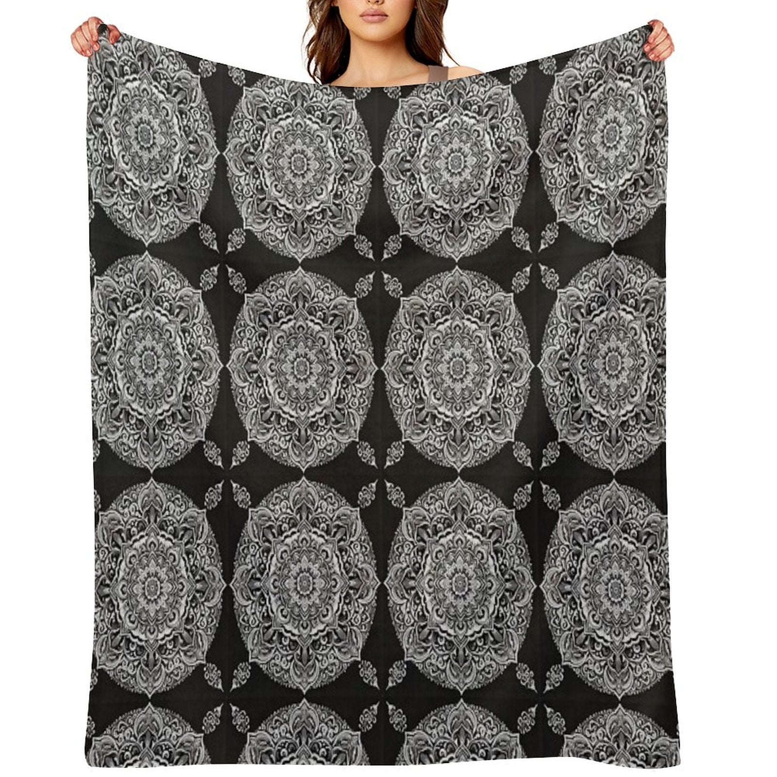 Make Your Bedroom, Kitchen & Bath Cozy with Mandala Decor Comfort Throw Blanket