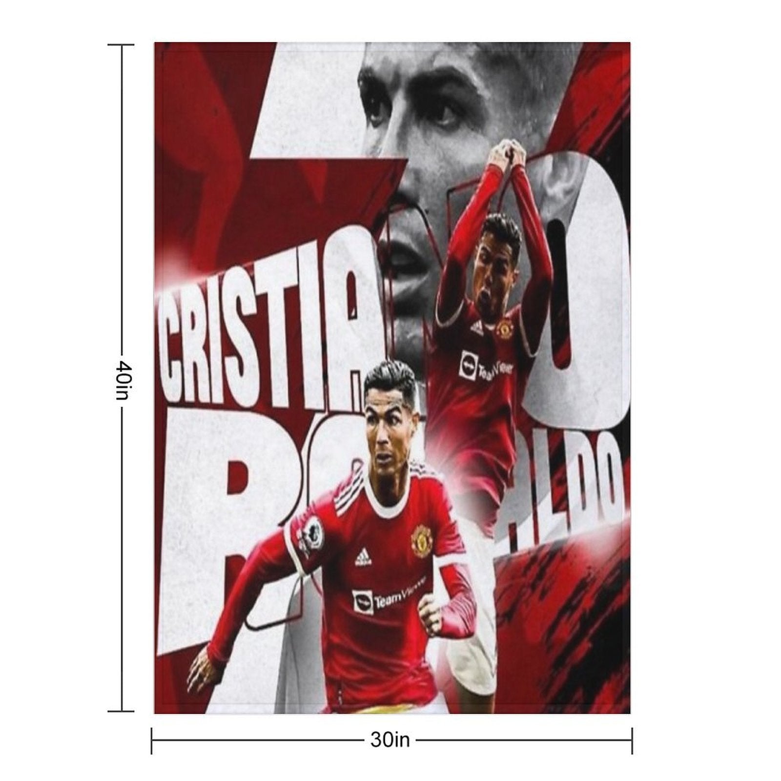 Cristiano Ronaldo Illustration Multi-functional Throw Blanket