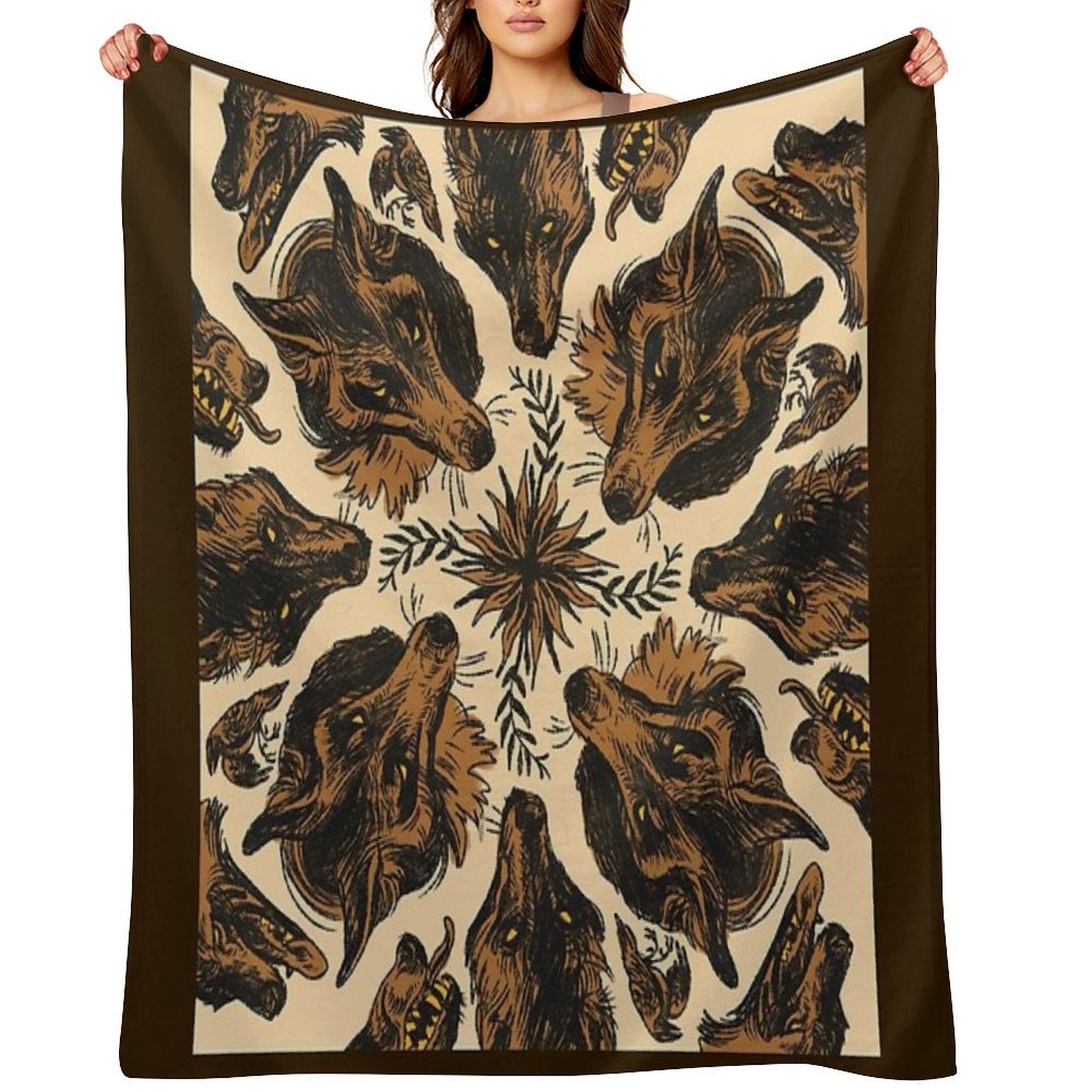 Canine Pattern Versatility Throw Blanket