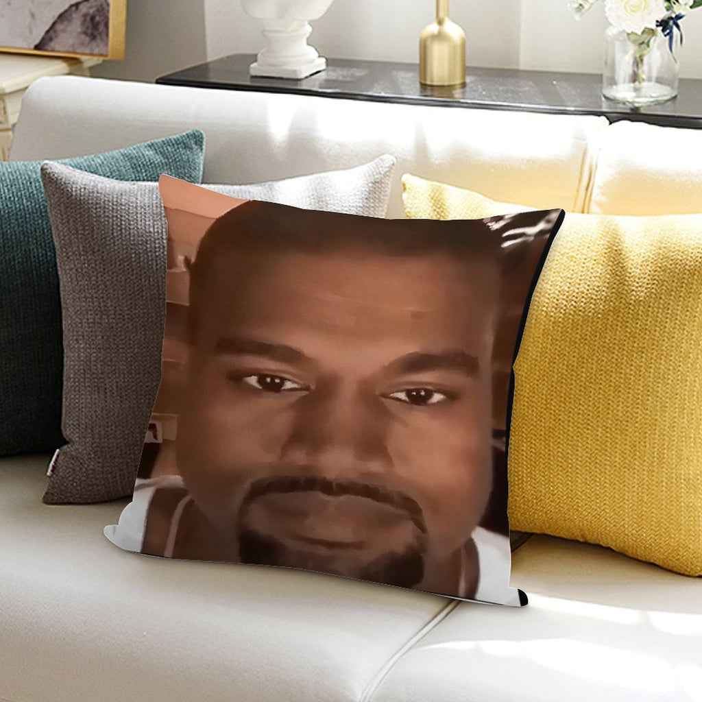 Kanye West Stretched Meme  TikTok Meme  Ye Soft Ultra-Soft Texture Throw Pillow