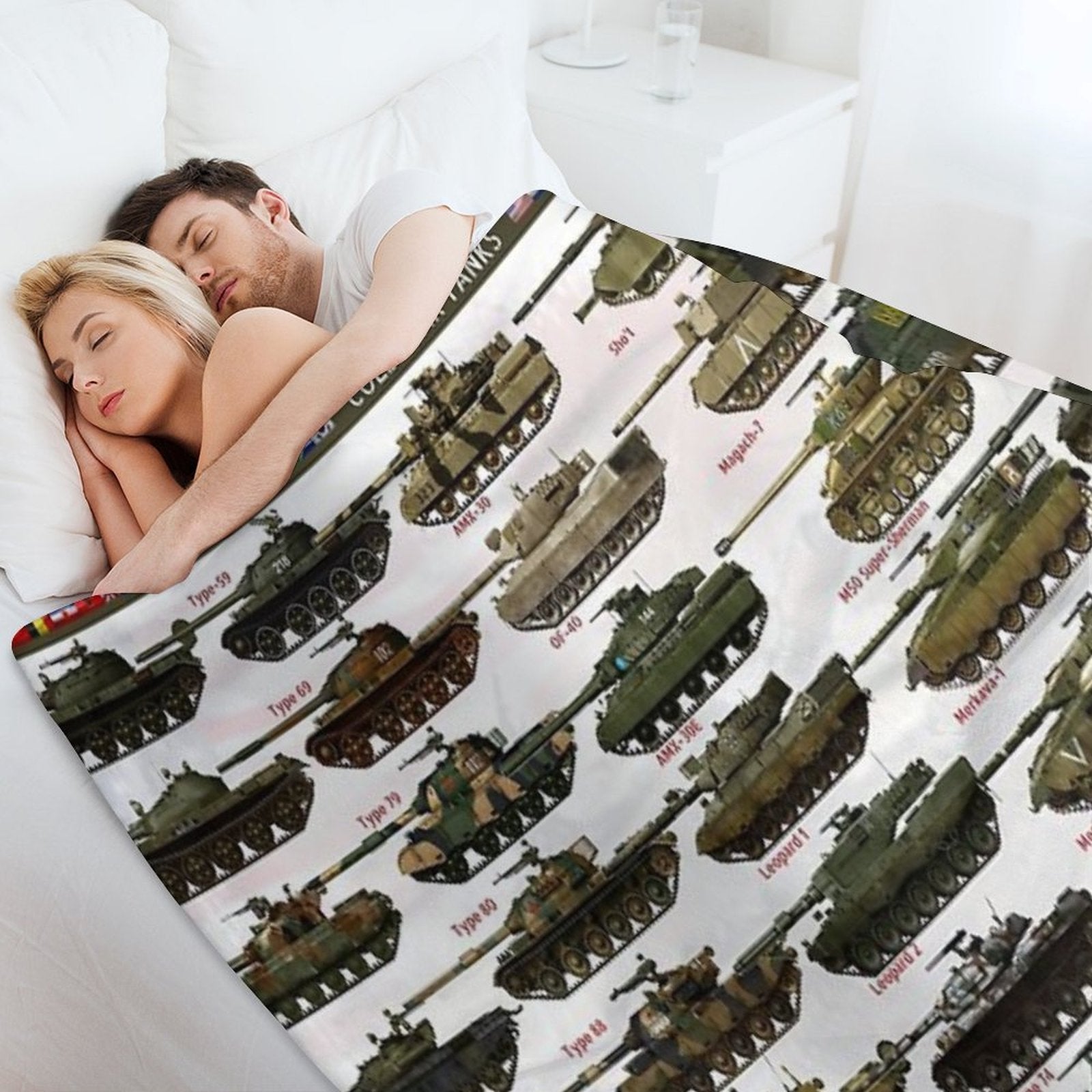 Cold War Main Battle Tanks Travel-friendly Throw Blanket