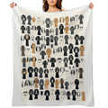 Quirky Dog Patterns Velvety-soft Throw Blanket