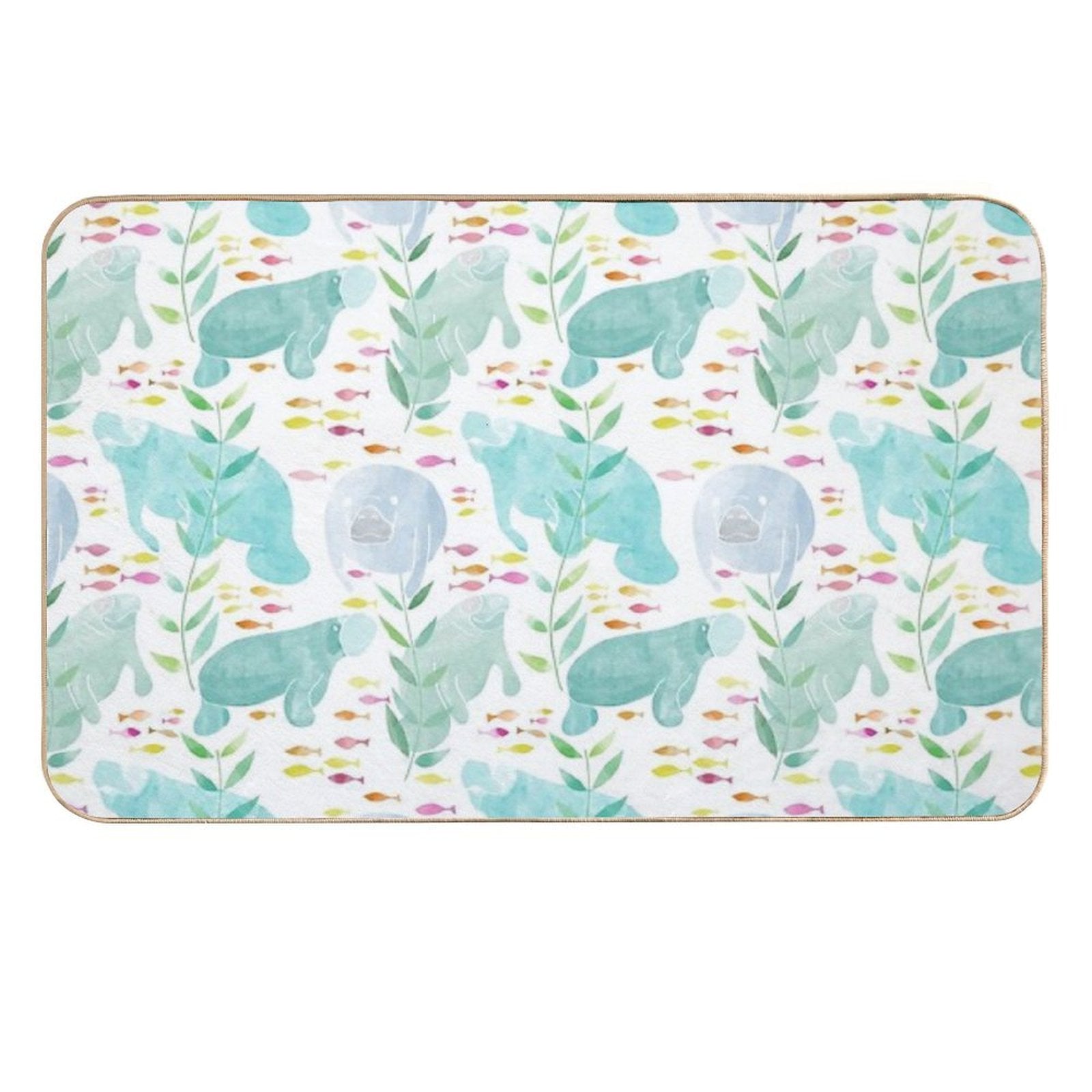 Lazy Manatees  Non-Slip Bath Mat