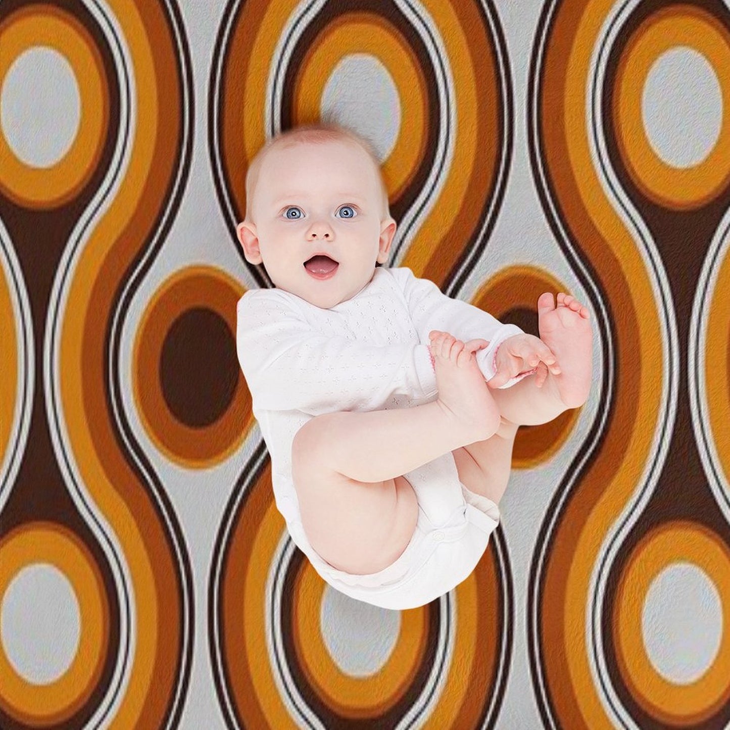 Older Patterns ~ Bridges 70s Premium Throw Blanket