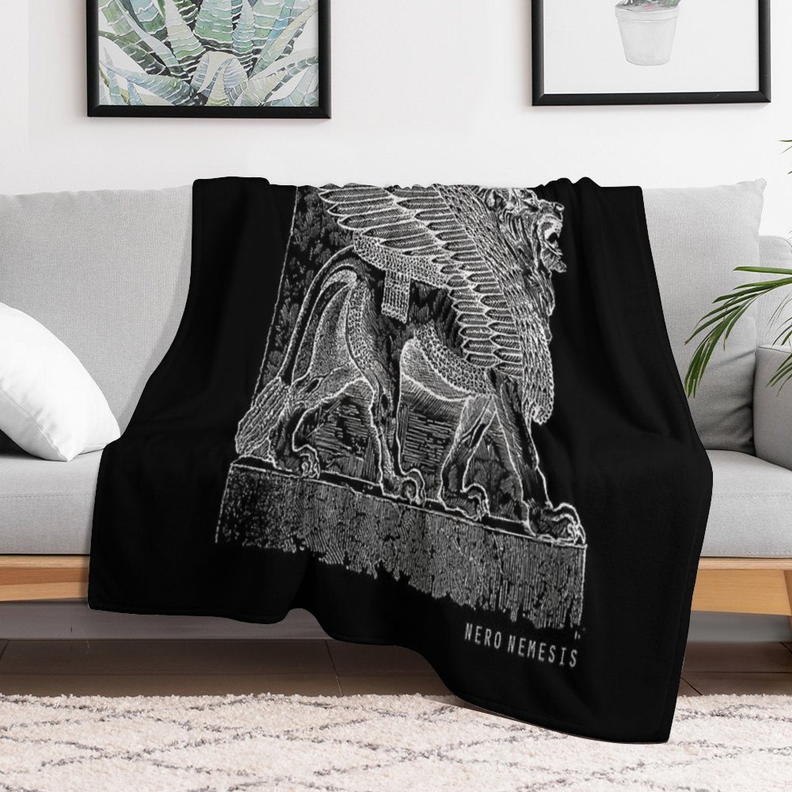 Booba Nero Nemesis Easy Care Throw Blanket
