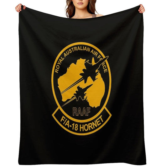 FA-18 Hornet - Royal Australian Air Force Premium Throw Blanket